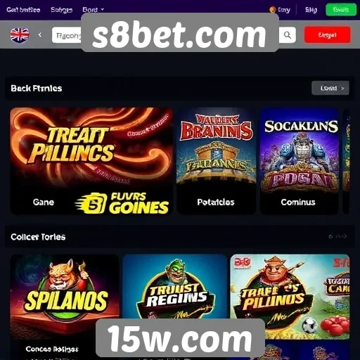 Opções de jogos disponíveis no s8bet.com