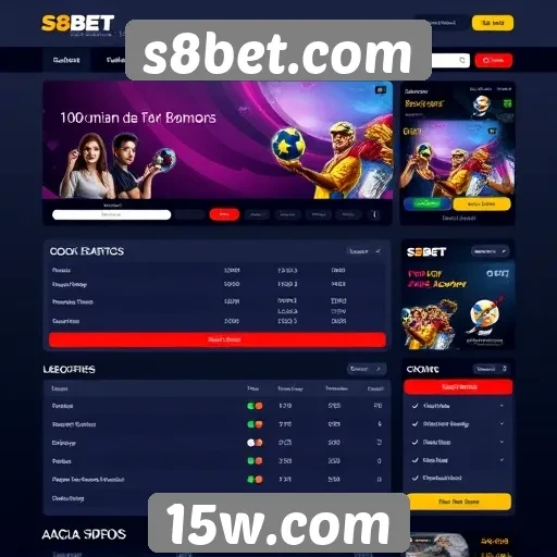 Facilidade de navegação e usabilidade do site s8bet.com